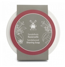 Mühle Sandalwood mýdlo na holení v porcelánové misce 65 g