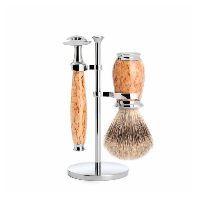 Mühle Purist Karelian Burl Birch, sada na holení