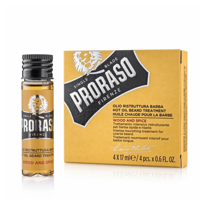 Proraso Hot olej na vousy 4x17 ml