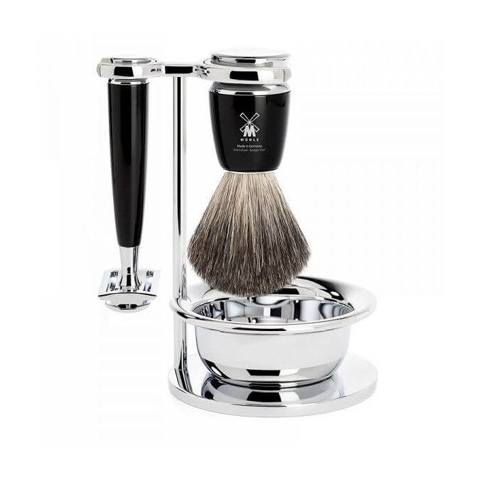 Mühle Rytmo Black Pure Badger 4-dílná