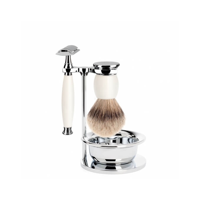 Mühle Sophist White Silvertip Badger 4-dílná