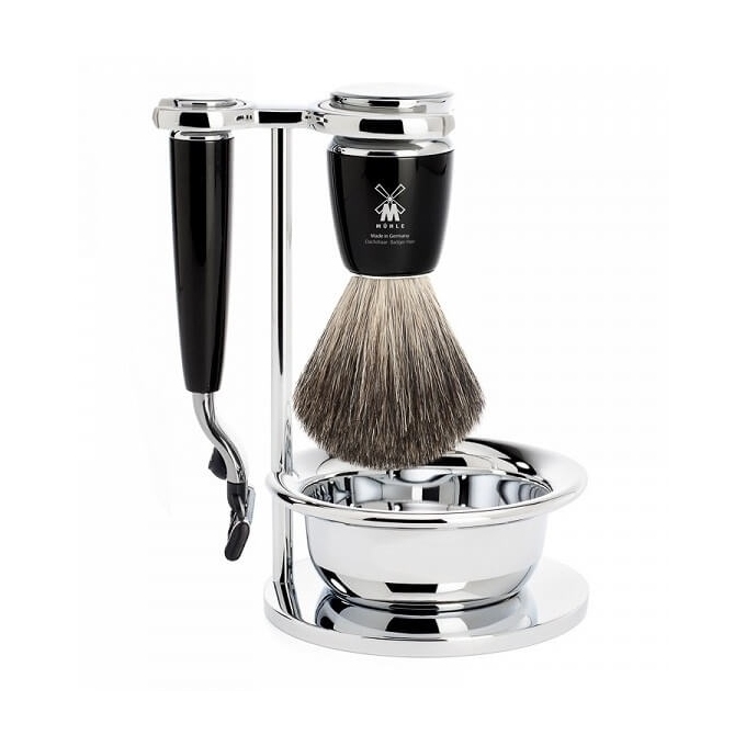 Mühle Rytmo Black Pure Badger Mach3 4-dílná