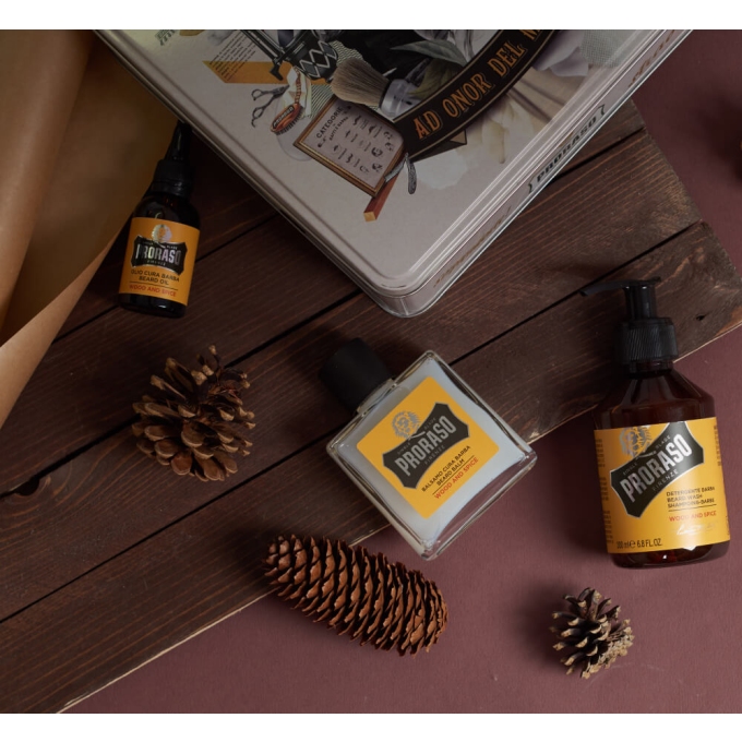 Proraso Wood and Spice sada na vousy