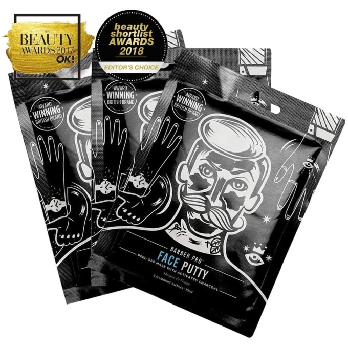 Barber Pro Face Putty černá pleťová maska 21 g