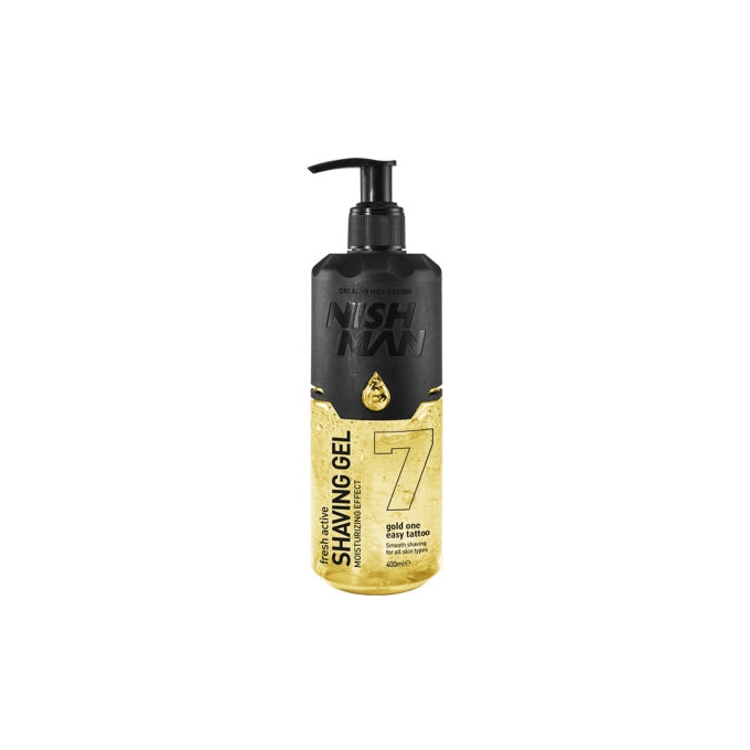 Nishman Gold One transparentní gel na holení 400 ml