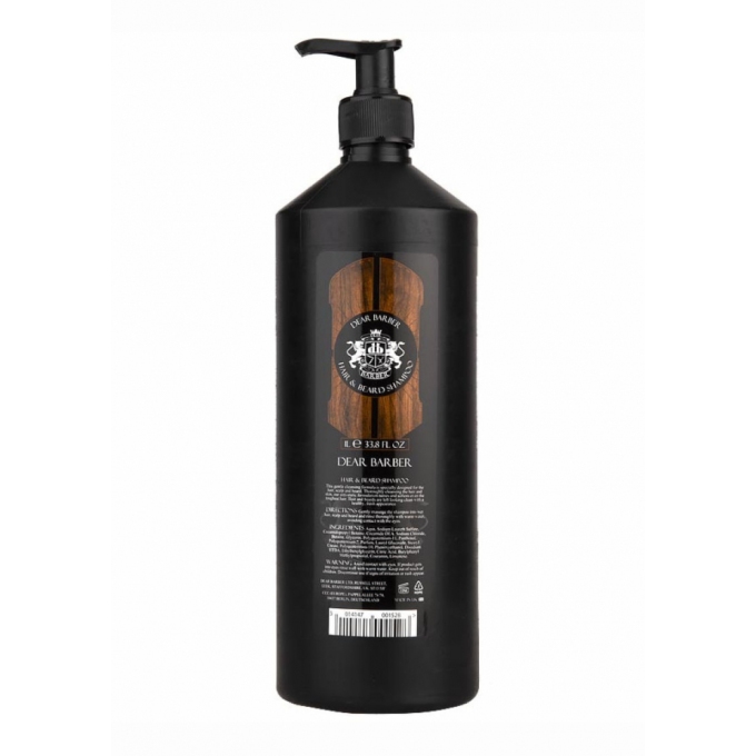 Dear Barber šampon na vousy a vlasy 1000 ml