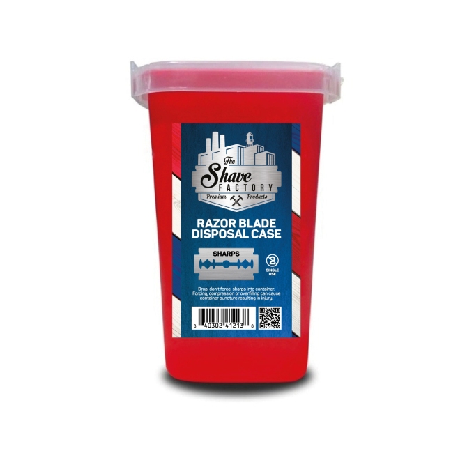 Shave Factory kontejner na použité žiletky
