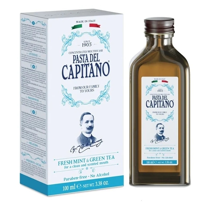 Pasta del Capitano 1905 Green Tea ústní voda 100 ml