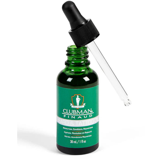 Clubman Pinaud  Beard and Tattoo Oil, olej na vousy a tetování  30 ml