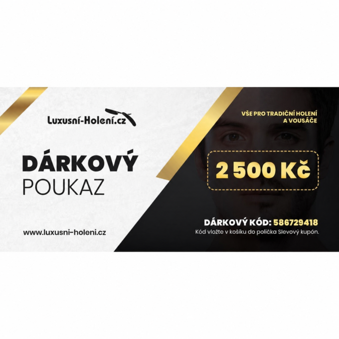 Dárkový poukaz na 2500,- Kč