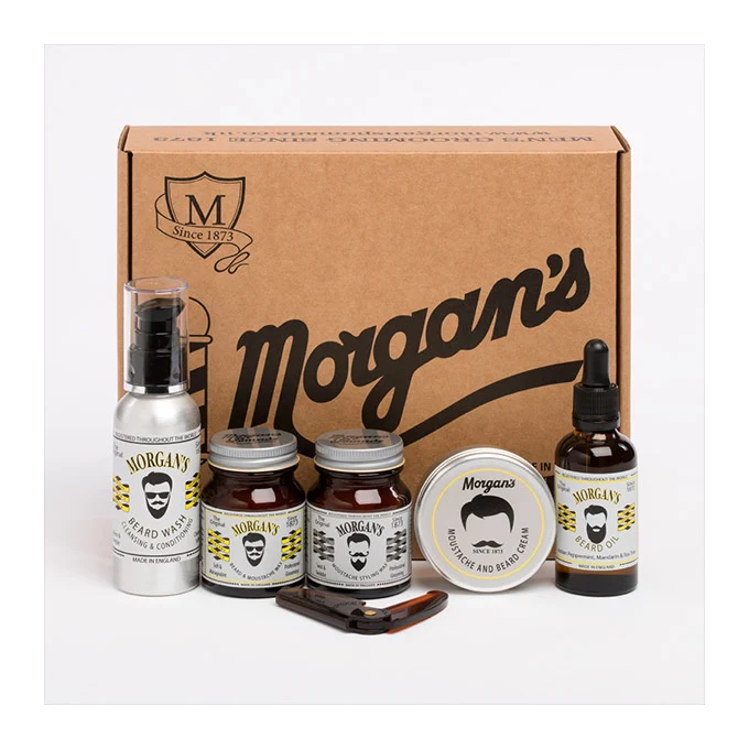 Morgans Gentlemans Moustache and Beard Set