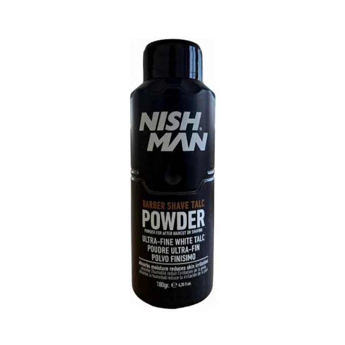 Nishman Barber Shave Talc Powder tělový pudr 180 g