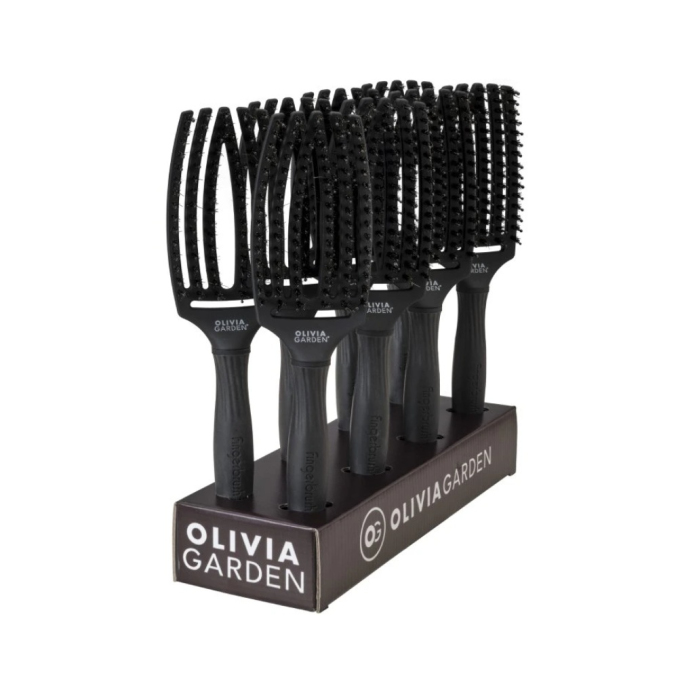 Olivia Garden Fingerbrush Combo Black L kartáč