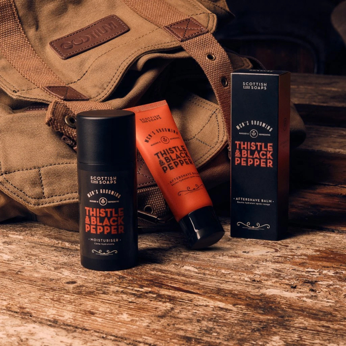Scottish Fine Soaps Thistle and Black Pepper balzám po holení 75 ml