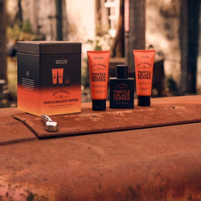 Scottish Fine Soaps Thistle and Black Pepper dárková sada