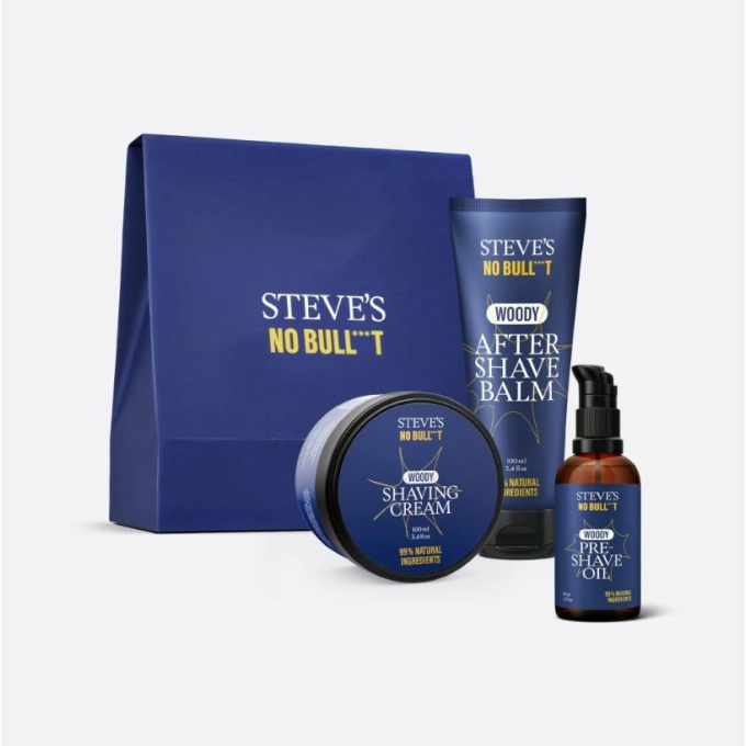 Steves Sandalwood Shaving Trio Box sada na holení