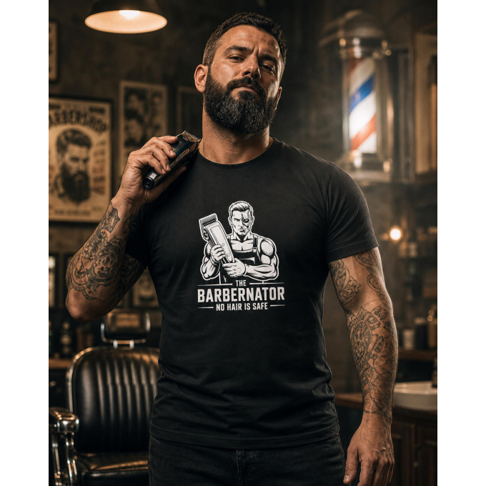 Vousaté triko The Barbernator