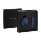Bolin Webb X1 Matte Blue, sada holicího strojku se stojánkem