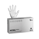 Espeon Nitril Sparkle nitrilové rukavice perleťově stříbrné M