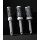 Olivia Garden Expert Blowout White & Grey kulatý kartář 45 mm