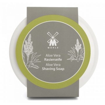 Mühle Aloe Vera mýdlo na holení v porcelánové misce 65 g
