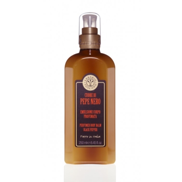 Erbario Toscano Černý pepř tělový balzám 250 ml