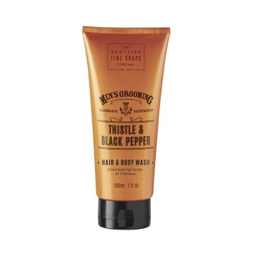 Scottish Fine Soaps Thistle and Black Pepper mycí gel na tělo a vlasy 200 ml