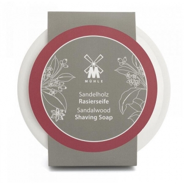 Mühle Sandalwood mýdlo na holení v porcelánové misce 65 g