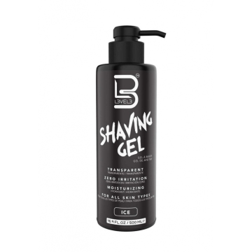 L3VEL3 Ice Transparentní gel na holení 500 ml