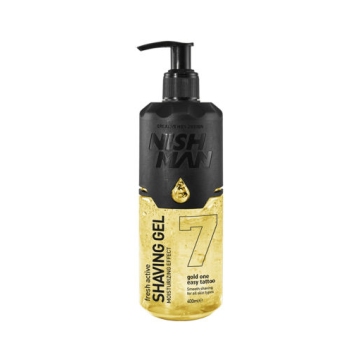 Nishman Gold One transparentní gel na holení 400 ml