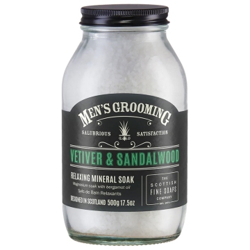Scottish Fine Soaps Vetiver and Sandalwood sůl do koupele