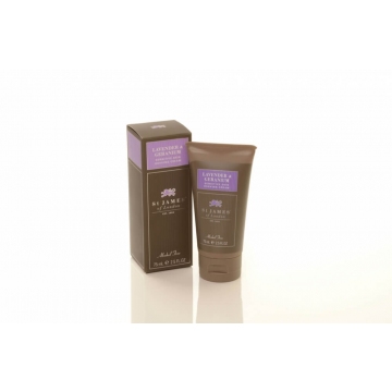 St James of London Lavender & Geranium, krém na holení v tubě 75 ml