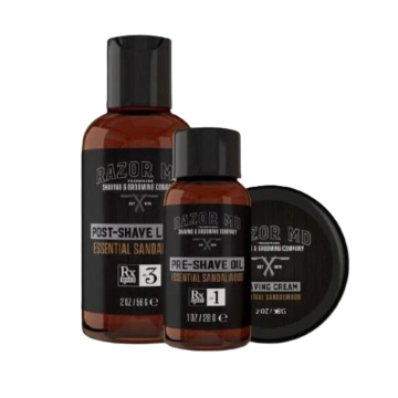 Razor MD Sandalwood Travel Shave Kit cestovní sada na holení