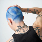 Slick Gorilla Hair Colour Blue modrá barva na vlasy 100 ml