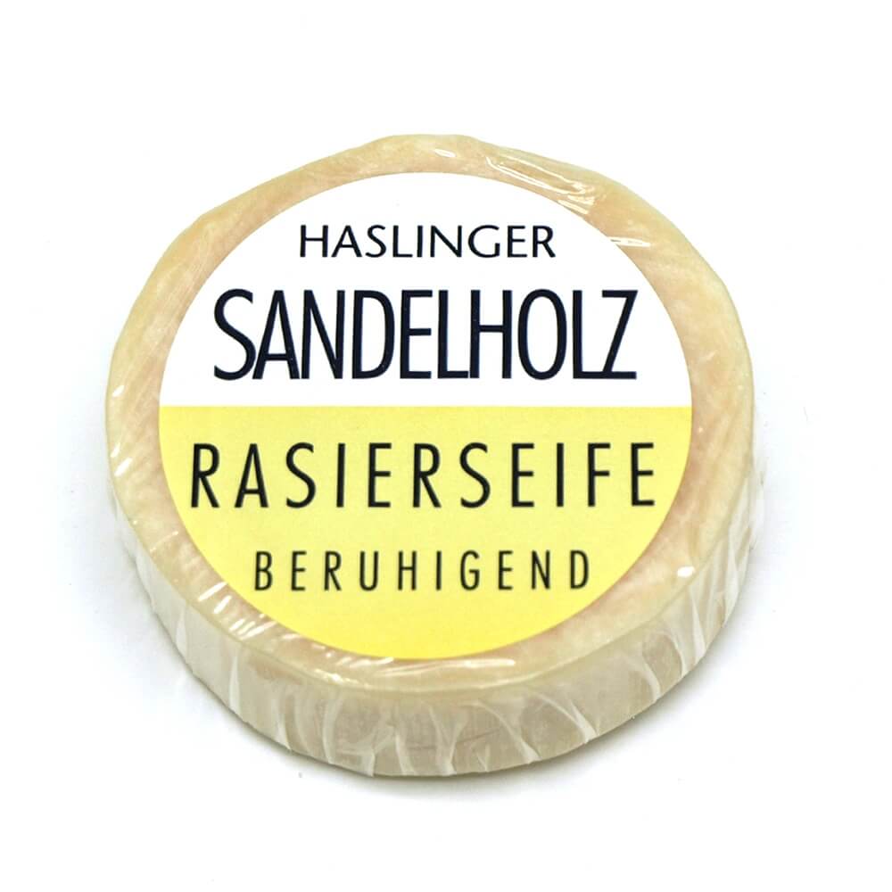 Haslinger Seifen Haslinger Sandalwood mýdlo na holení 60 g