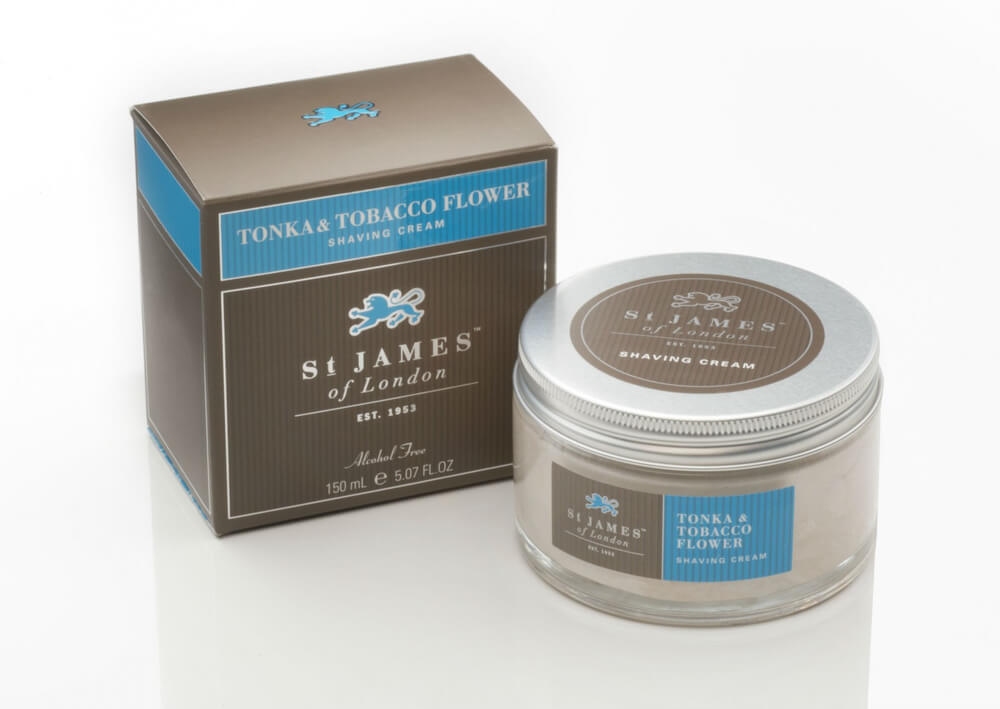 St James of London Tonka & Tobacco Flower, krém na holení 150 ml