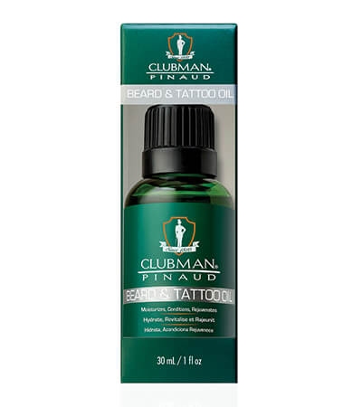 Clubman Pinaud Beard and Tattoo Oil, olej na vousy a tetování 30 ml