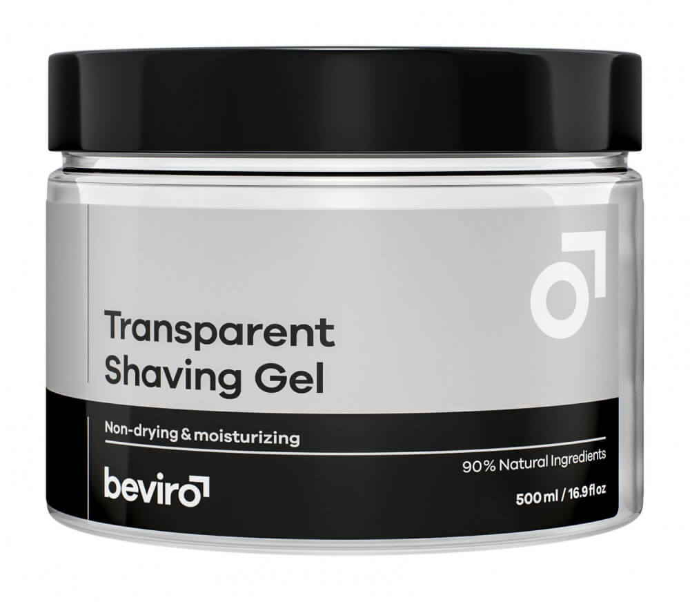 Beviro transparentní gel na holení 500 ml
