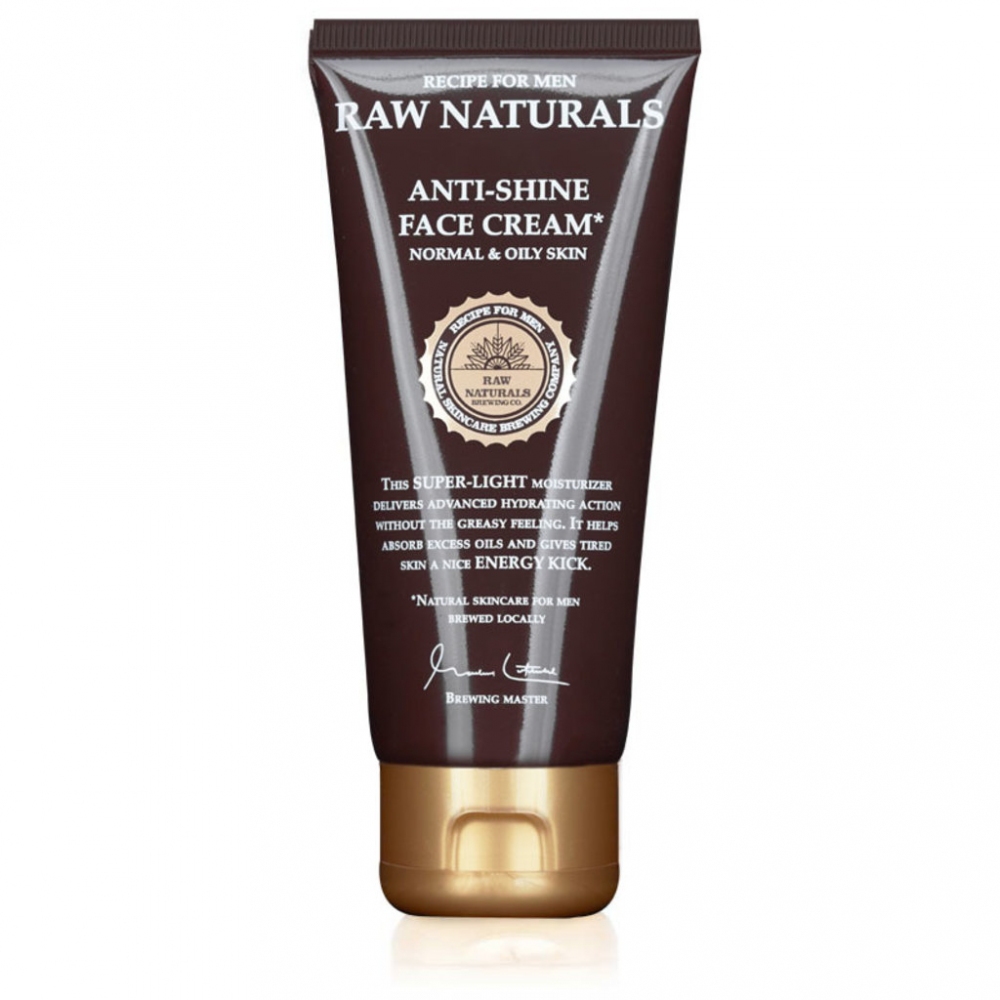 Recipe for men Raw Naturals Anti-Shine krém na obličej 100 ml