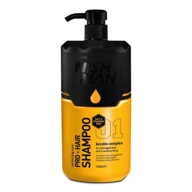 Nishman Pro-Hair Shampoo, šampon na vlasy 1,25l