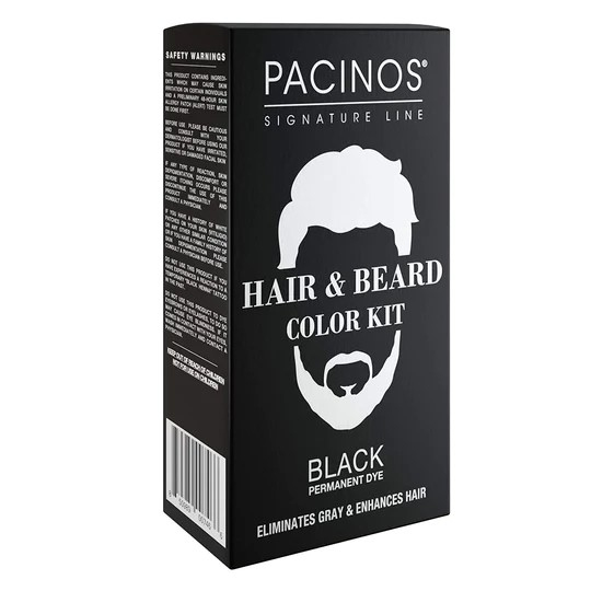 Pacinos Color Kit barva na vlasy a vousy černá