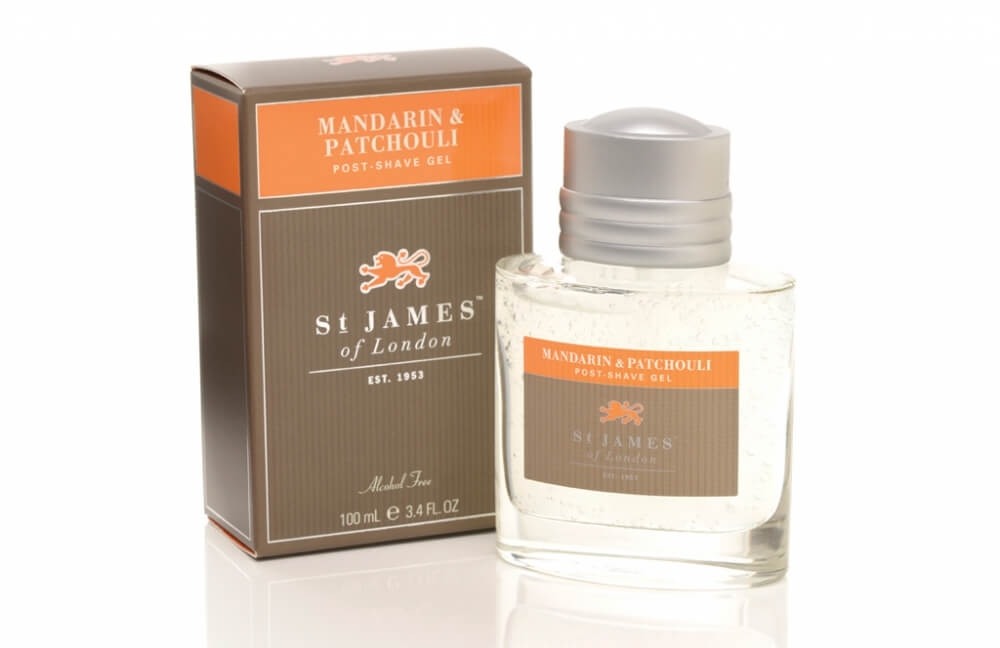 St James of London Mandarin & Patchouli, gel po holení 100 ml