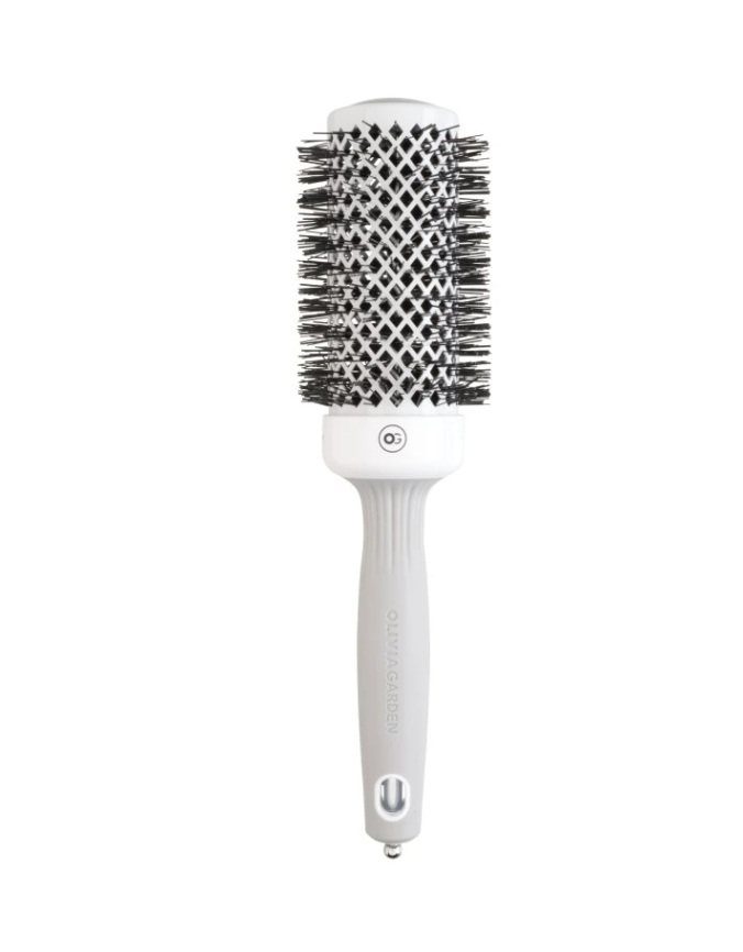 Olivia Garden Expert Blowout White & Grey kulatý kartáč 45 mm