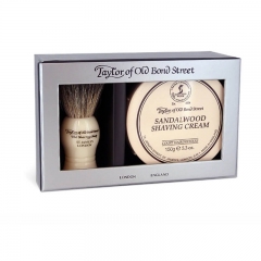 E-shop Taylor of Old Bond Street Sandalwood krém na holení 150 g + štětka na holení Dárková sada