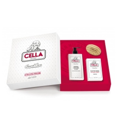 E-shop Cella Milano olej na vousy 50 ml + šampon a kondicionér 200 ml + kartáč na vousy sada na vousy