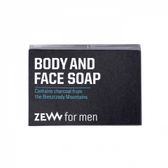 E-shop Zew For Men přírodní tuhé mýdlo na tělo a obličej (Contains Charcoal from the Bieszczady Mountains) 85 ml