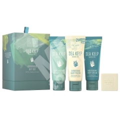 E-shop Scottish Fine Soaps Mořská řasa přírodní tělový peeling 75 ml + tělový krém 75 ml dárková sada + spchový gel 75 ml + mýdlo 40 g