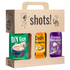 LaQ Shots! Mens sada sprchových gelů 3 x 500 ml