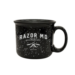 Razor MD černý keramický hrnek na holení