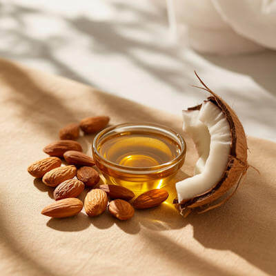 Mandlový a kokosový olej